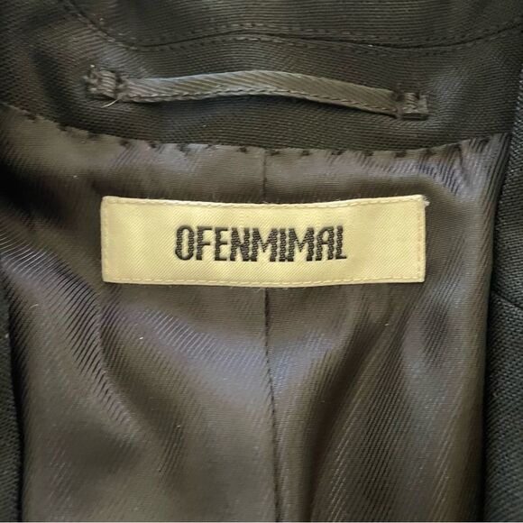 New Ofenmimal Academia Wool Blazer Black - Picture 5 of 8
